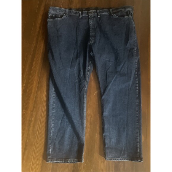Wrangler Relaxed Straight Men’s Denim Jeans. Size 52x30 Western Cowboy Work - Picture 3 of 5